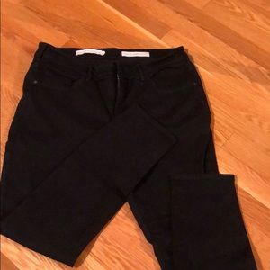 Pilcro black high rise skinny denim.